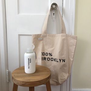 Everlane 100% Brooklyn tote & bkr bottle